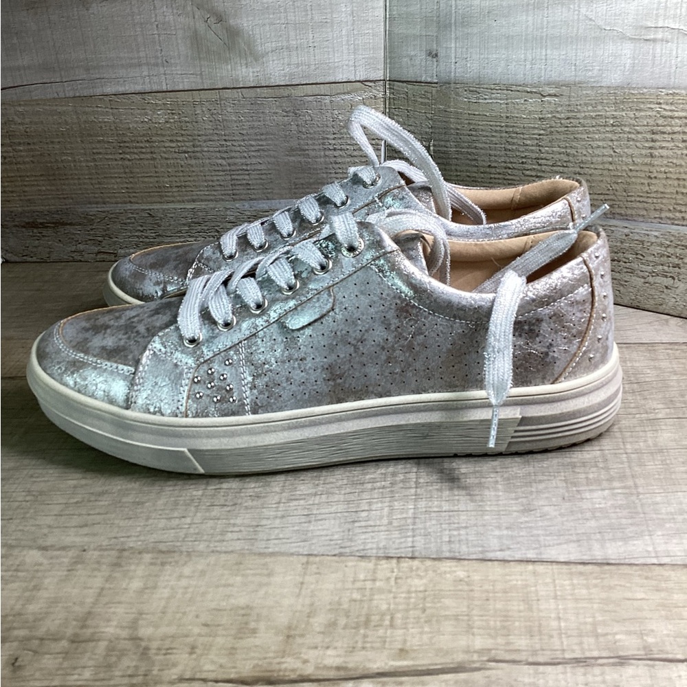 Hey Girl by Corky's Down Time Silver Metallic‎ Sneakers size 11